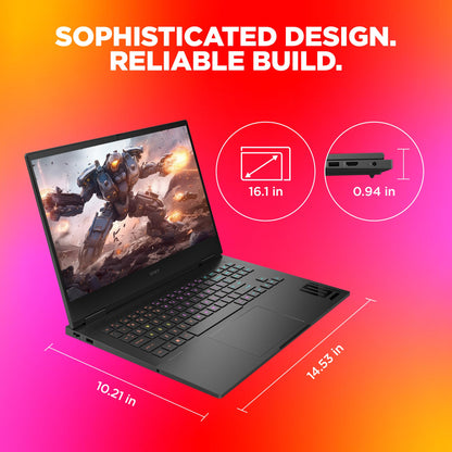 HP [Smart Choice Omen Gaming Laptop,AMD Ryzen 7 7840Hs,8Gb RTX 4060 Gpu,16.1"(40.9 Cm),Fhd,IPS,165 Hz,300 Nits,16Gb Ddr5,1Tb Ssd,RGB Kb,7Ms Response Time (Win 11,Black,2.32 Kg),Xd0020Ax