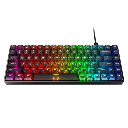 Lenovo Legion K510 Mini Pro Gaming Keyboard, 16.8 Million Colors RGB Per Key, Programmable |100% Anti Ghosting Mechanical switches |Customizable| USB 2.0 Interface |3 Yr Warranty | Black + Traslusent