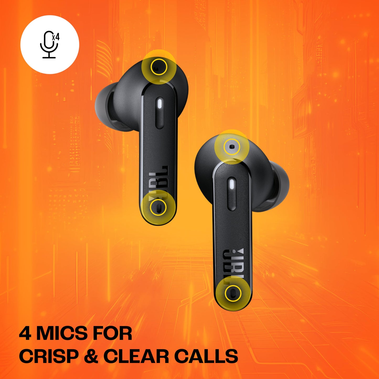 JBL New Launch Tune 245NC in Ear Wireless TWS ANC Earbuds, Customized Extra Bass with Headphones App, 48H Battery, Dual Connect, Quick Charge, IP54, Bluetooth 5.3, 3Months Additional Warranty (Black)