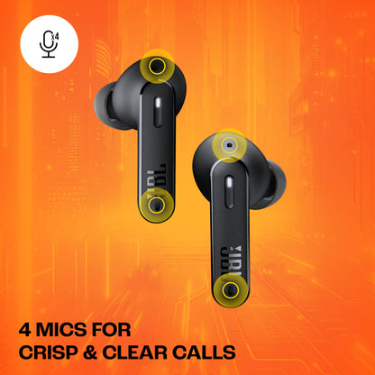 JBL New Launch Tune 245NC in Ear Wireless TWS ANC Earbuds, Customized Extra Bass with Headphones App, 48H Battery, Dual Connect, Quick Charge, IP54, Bluetooth 5.3, 3Months Additional Warranty (Black)