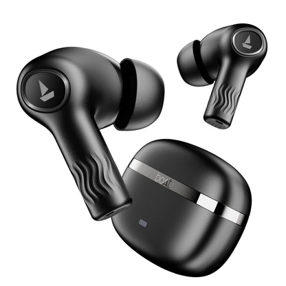 boAt Nirvana Ion Truly Wireless in Ear Ear Buds w/ 120 HRS Playback,Crystal Bionic Sound w/Dual EQ Modes, 4 Mics ENx™ Technology, in Ear Detection, Hearables App, IPX4 Ear Buds TWS (Charcoal Black)