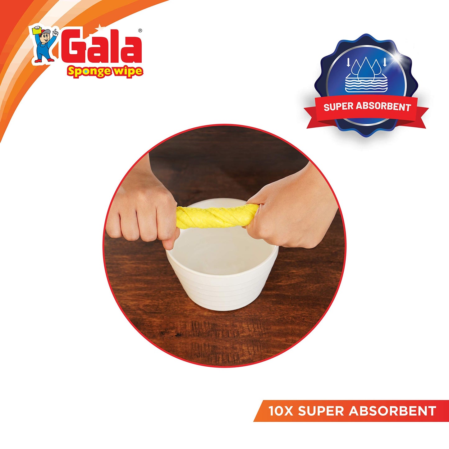 Gala Sponge Wipe for Kitchen 5 Pcs Pack (Multipurpose) (148995)