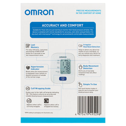 Omron HEM 7120 Fully Automatic Digital Blood Pressure Monitor With Intellisense Technology For Most Accurate Measurement - Arm Circumference (22-32Cm)