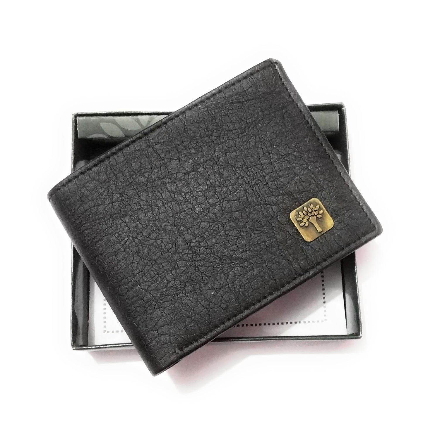 Woodland Black Leather Men's Wallet