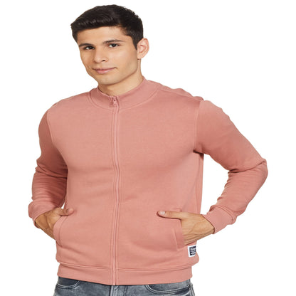 Amazon Brand - Symbol Men's Cotton Blend High Neck Fleece Sweatshirt Murky