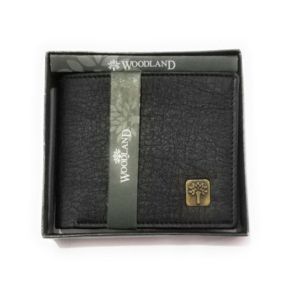 Woodland Black Leather Men's Wallet