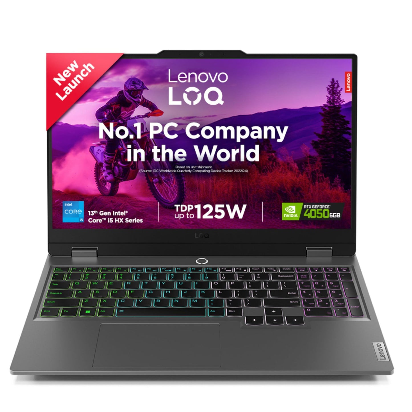 Lenovo LOQ 2024 Intel Core i5-13450HX 15.6" (39.6cm) 144Hz 300Nits FHD IPS Gaming Laptop (16GB/512GB SSD/Win 11/NVIDIA RTX 4050 6GB Graphics/MSO 21/1Yr ADP Free/3 Mon Game Pass/Grey/2.4Kg), 83DV007GIN