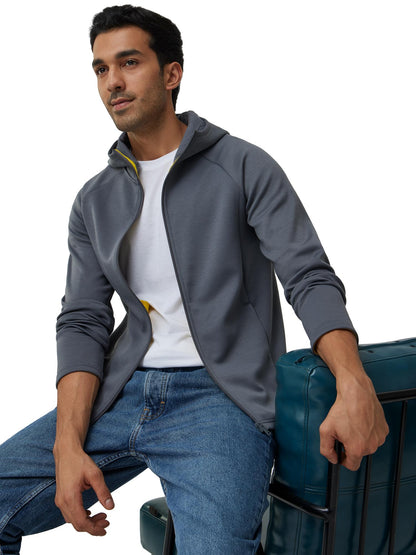 XYXX Men Cotton Rich Hoodies, Regular Fit, Solid