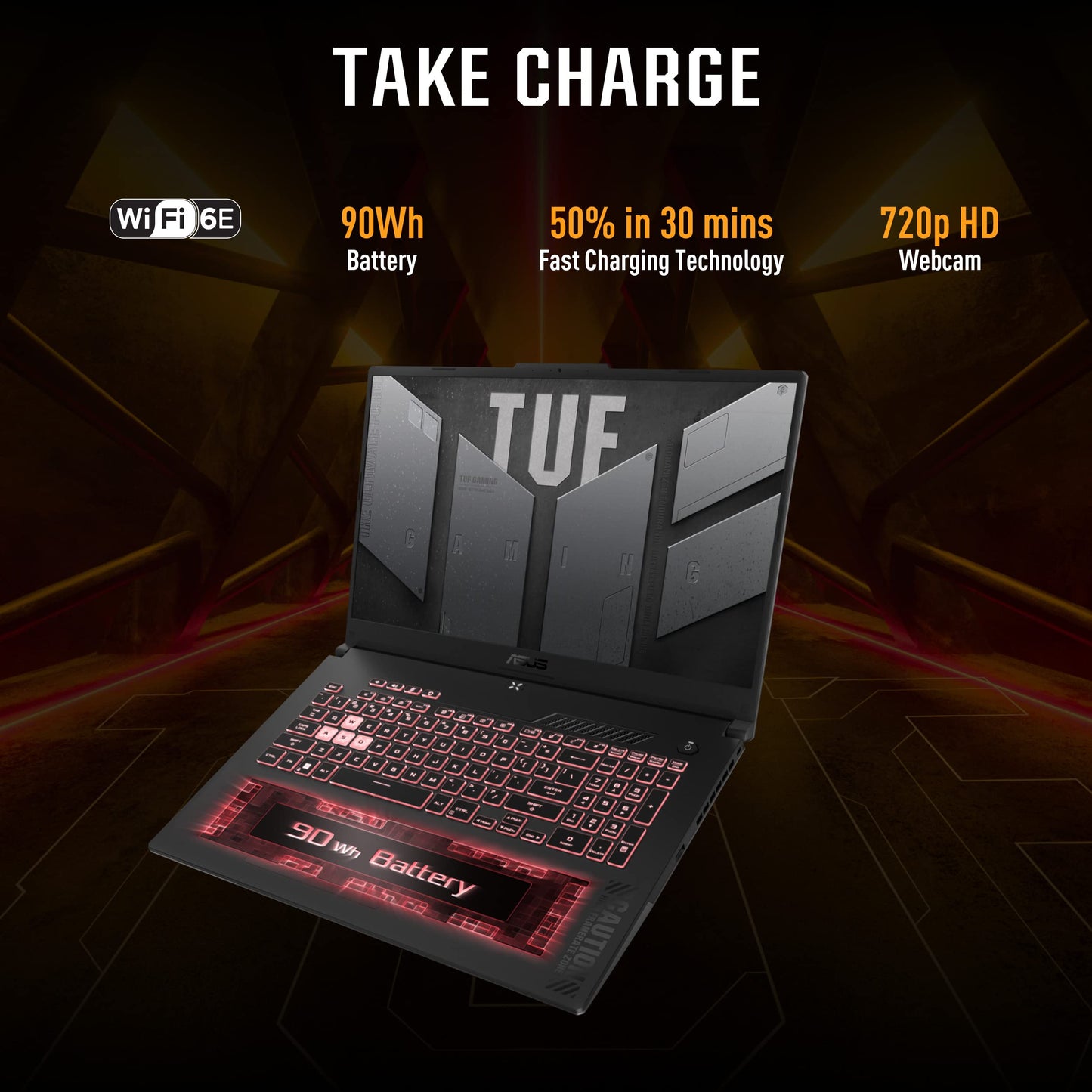 ASUS TUF Gaming A15 (2024), 15.6" (39.62cm) FHD 144Hz, AMD Ryzen 9 8945H, Gaming Laptop (16GB DDR5/1TB SSD/NVIDIA GeForce RTX 4070 /Windows 11/Office 2021/Mecha Gray/2.20 Kg), FA507UI-LP066WS