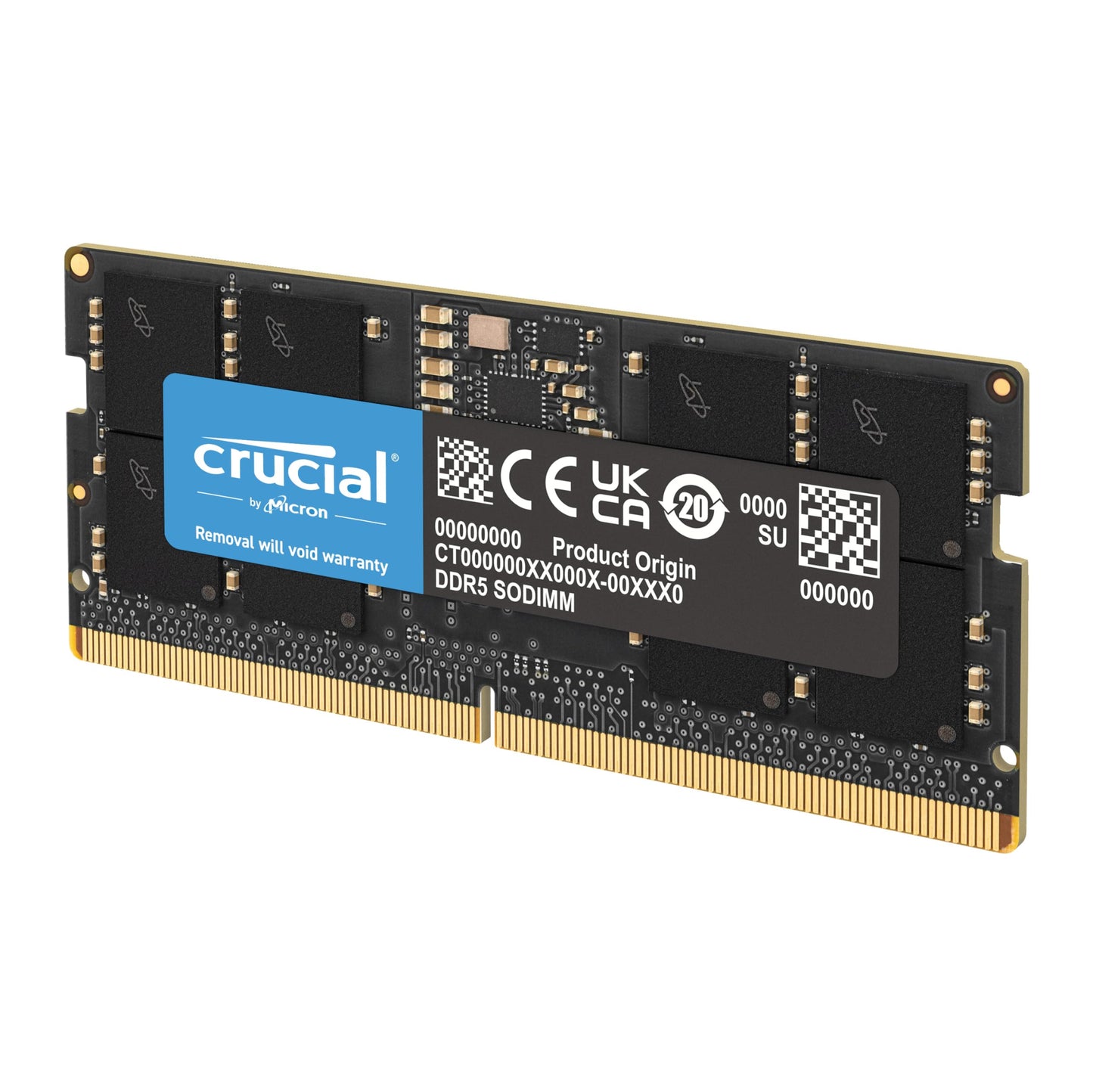 Crucial RAM 16GB DDR5 5600 MHz CL46 (16Gbit) Laptop Memory CT16G56C46S5 Black