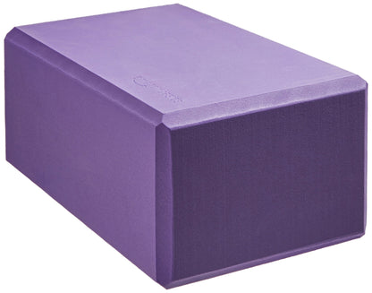 AmazonBasics Foam Yoga Blocks - 4 x 9 x 6 Inches, Set of 2, Purple