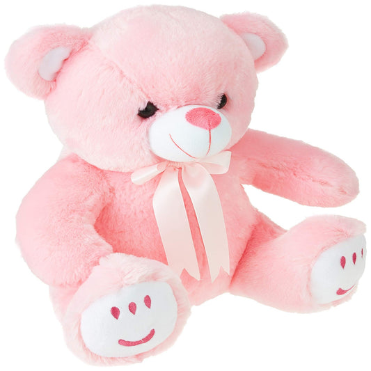 Amazon Brand - Jam & Honey Teddy Bear, Cute, Soft Toy (33 Cm, Pink), Great Birthday Gift