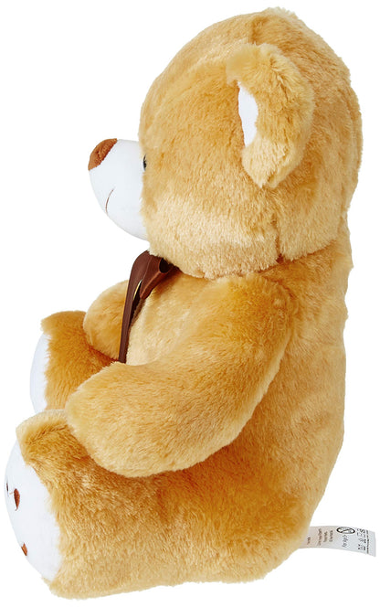 Amazon Brand - Jam & Honey Teddy Bear, Cute, Soft Toy (33 Cm, Brown), Great Birthday Gift