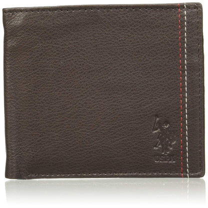 U.S. POLO ASSN. Brown Leather Men's Wallet