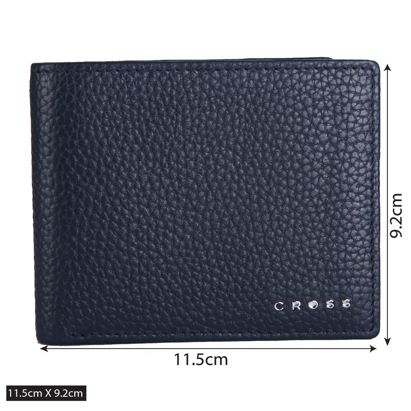 Cross Navy Men's Wallet Stylish Genuine Leather Wallets for Men Latest Gents Purse with Card Holder Compartment