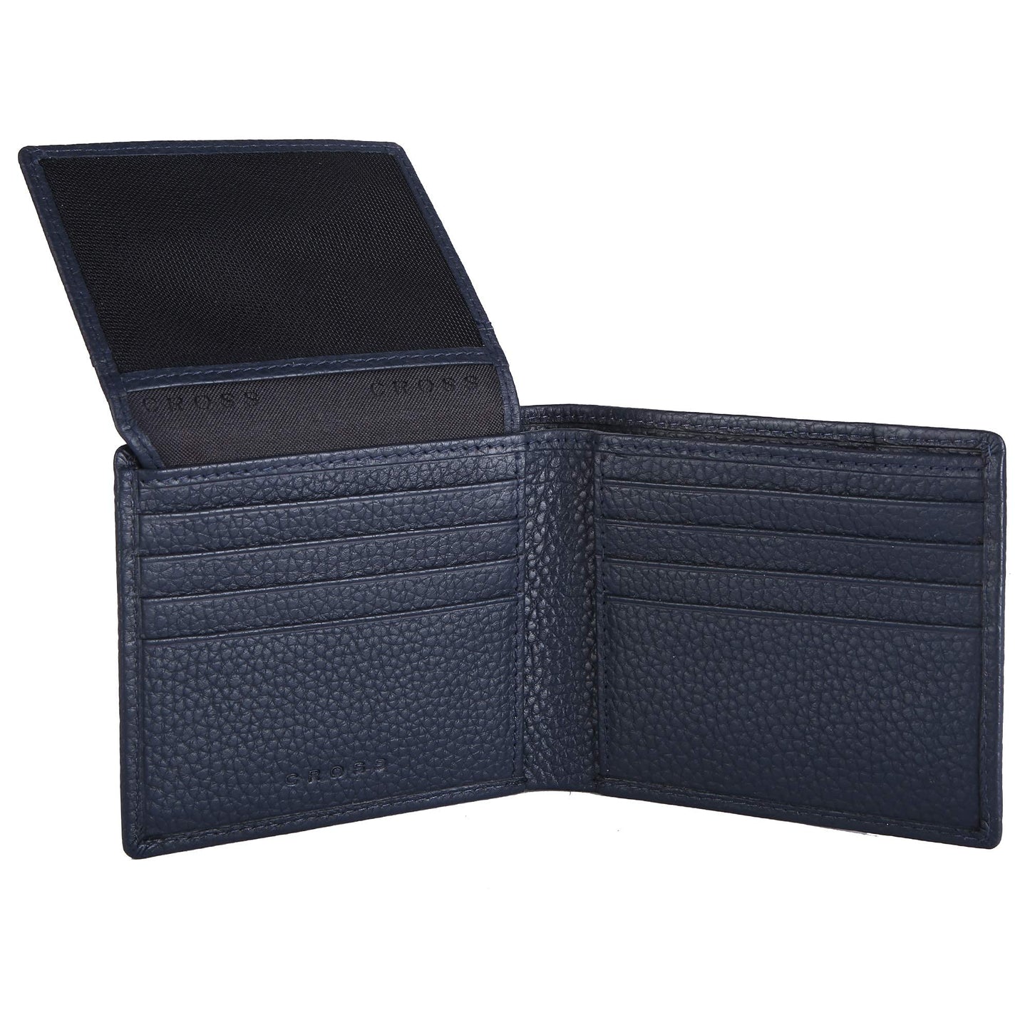 Cross Navy Men's Wallet Stylish Genuine Leather Wallets for Men Latest Gents Purse with Card Holder Compartment