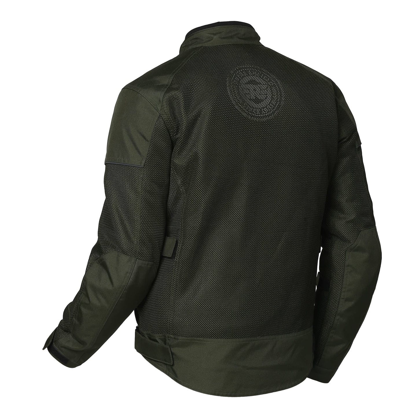 Royal Enfield Windfarer Riding Jacket Olive 44 Cm Knox Flexiform Ce Level 1 Certified Protectors At Shoulders And Elbows / High Abrasion-Resistant mesh with high air permeability