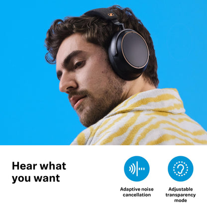 Sennheiser Momentum 4 Wireless Over ear Headphones Designed in Germany - Bluetooth Adaptive Noise Cancelling-ANC,4 Digital Mics for Crystal-Clear Calls,60h Battery, 2 Yr Warranty, Black/Copper