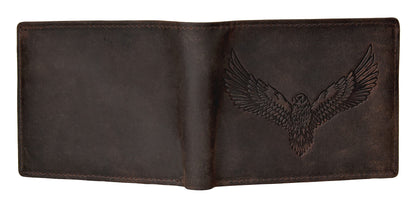 Urban Forest Zeus Vintage Brown Leather Bi-Fold Wallet for Men, 6 Card Slot