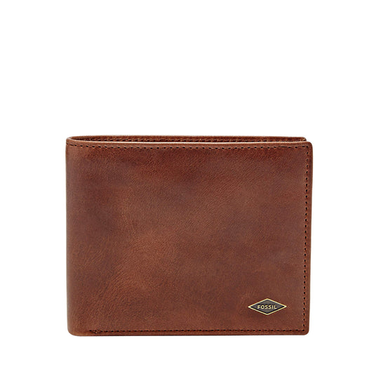 Fossil Dark Brown Leather Men's Wallet