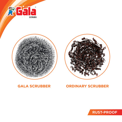 Gala Steel Scrubber Combo Set (Pack of 6)