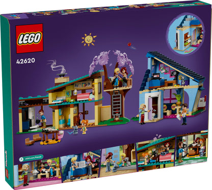 LEGO Friends Olly and Paisley's Family Houses 42620 (1126 Pieces)