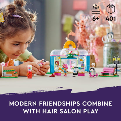 LEGO Friends Hair Salon 41743 Building Toy Set (401 Pieces), Multi Color