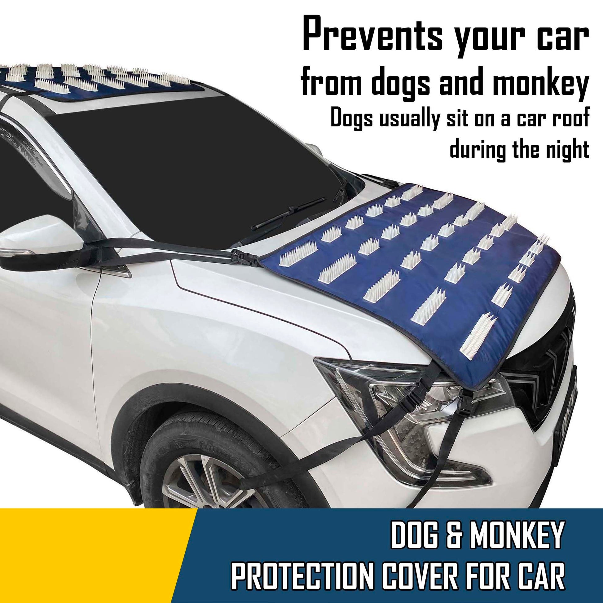 Axmon Magnetic Car Cover for Dogs Protection can also give protection from monkeys