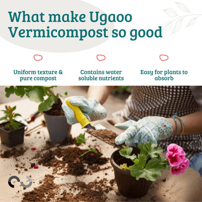 Ugaoo Vermicompost for Plants 20 Kg - Organic Fertilizer & Manure