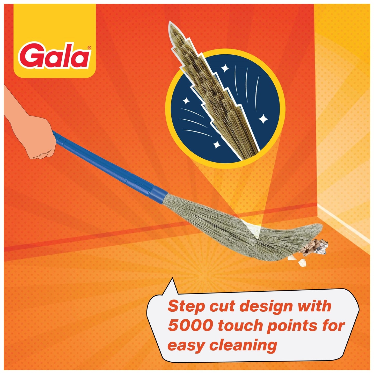 Gala No Dust Floor Broom XL (Modular,1 Piece)