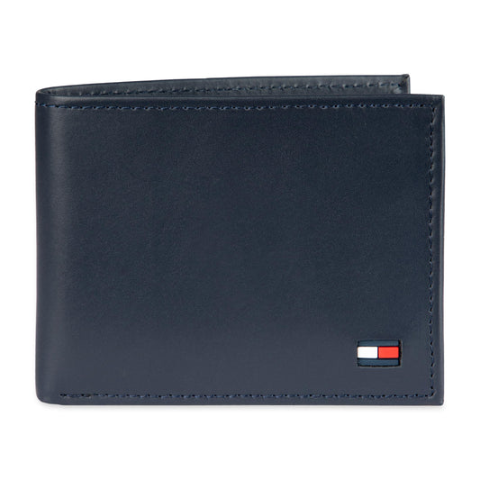 Tommy Hilfiger Leather Men Card Wallet(blue)