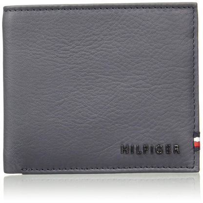 Tommy Hilfiger Navy & Grey Leather Men's Wallet