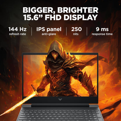 HP Victus Gaming Laptop,13Th Gen Intel Core I7-13620H,Windows 11 Home 6Gb RTX 4050 Gpu,15.6-Inch(39.6 Cm),Fhd,IPS,144Hz,16Gb Ddr4,1Tb Ssd,Backlit Kb,B&O,9Ms Response Time(Mso,Silver,2.29 Kg),Fa1332Tx