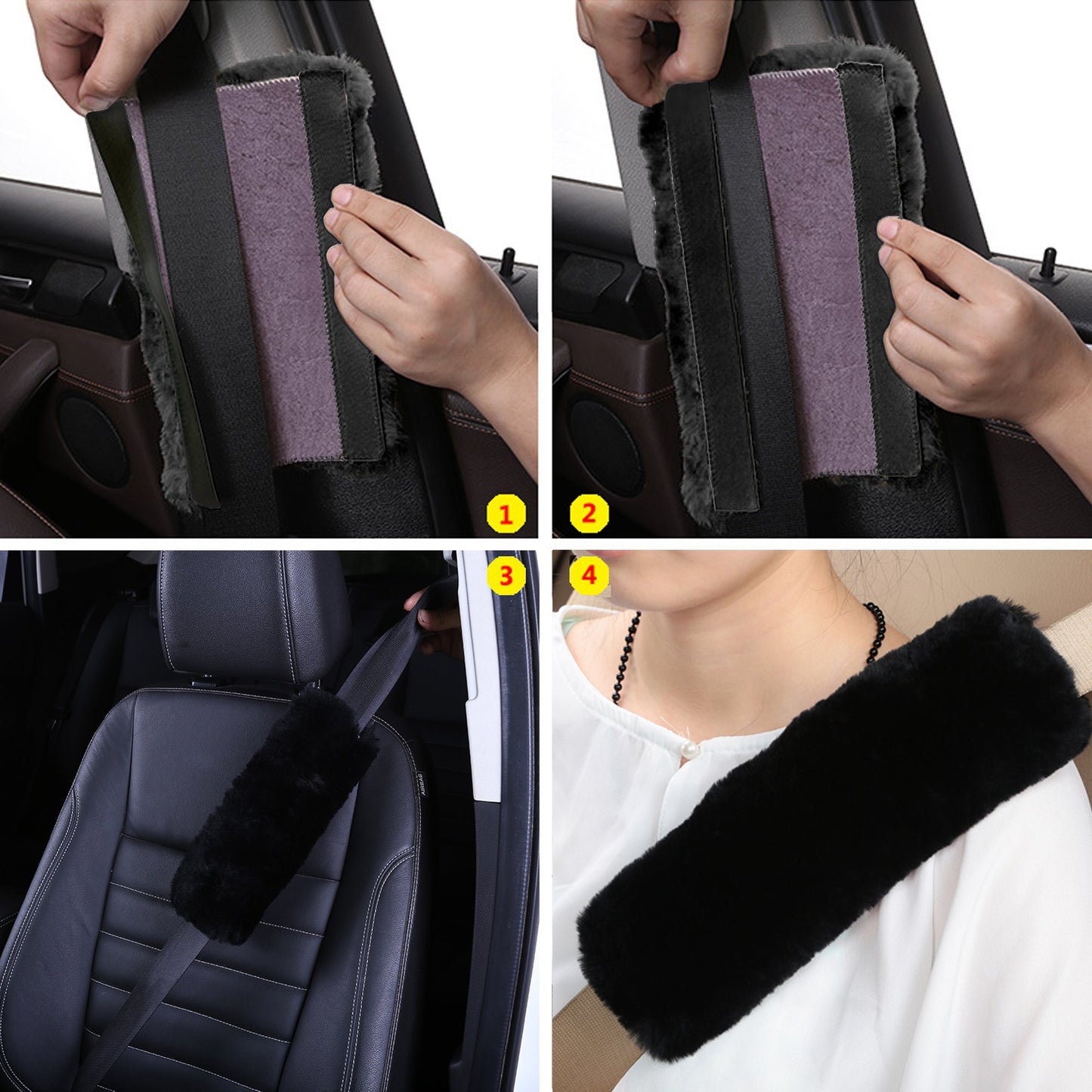 Installation process of Seat Belt Cover