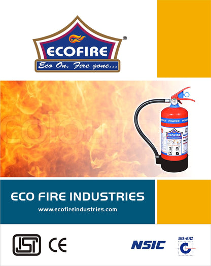 Eco Fire Abc Powder Type 6 Kg Fire Extinguisher (Red and Black)