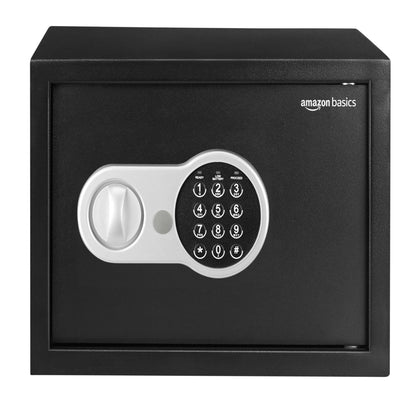 Amazon Basics Security Safe with Programmable Electronic Keypad |Net Volume 19L (Black)