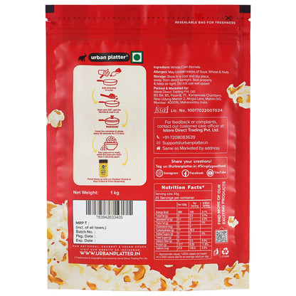 Urban Platter Pop Corn Kernels, 1kg