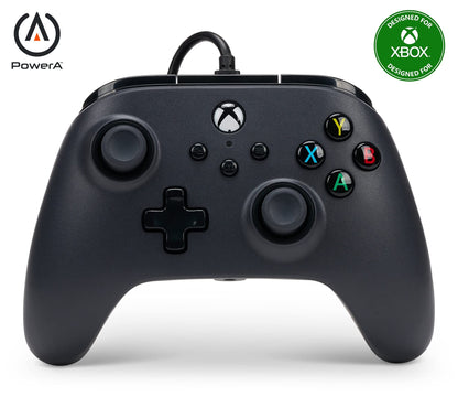 PowerA Wired Gaming Controller for Xbox Series X/S, Xbox One, PC, Windows 10/11, Black (Officially Licensed)