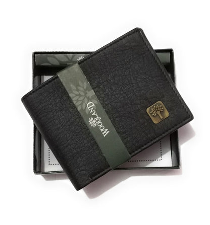 Woodland Black Leather Men's Wallet