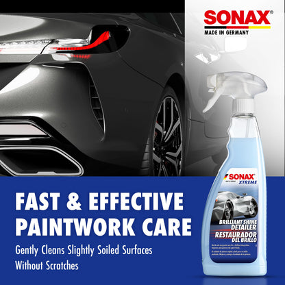 Sonax Xtreme Brilliant Shine Detailer | Outstanding Paint Reflection and A Deep Shine | Waterless wash Coating Booster - 750ml