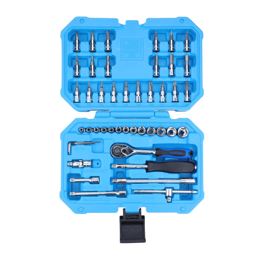 Taparia SA46 Steel Socket Set (Blue, 46-Pieces)