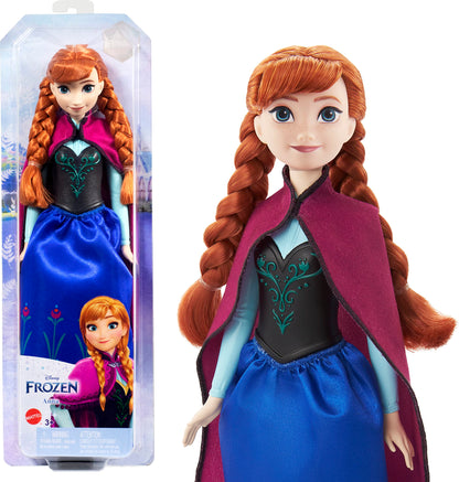 Disney Mattel Princess Dolls Anna Posable Fashion Doll 1 with Signature Clothing and Accessories