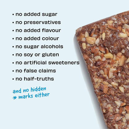 The Whole Truth - Energy Bars - Fudge All! | Pack of 6 x 40g | 2 Almond Choco Fudge, 2 Peanut Choco Fudge, 1 Cocoa Cranberry Fudge, 1 Mocha Almond Fudge | Dairy Free | No Added Sugar | All Natural