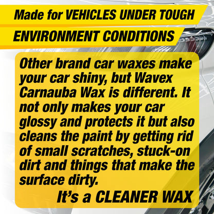 WaveX Carnauba Wax Car Polish Cream (1 L) | Car Wax That Provides Deep Wet Shine | Car Wax Polish For Car Paint, Headlights & Chrome Components