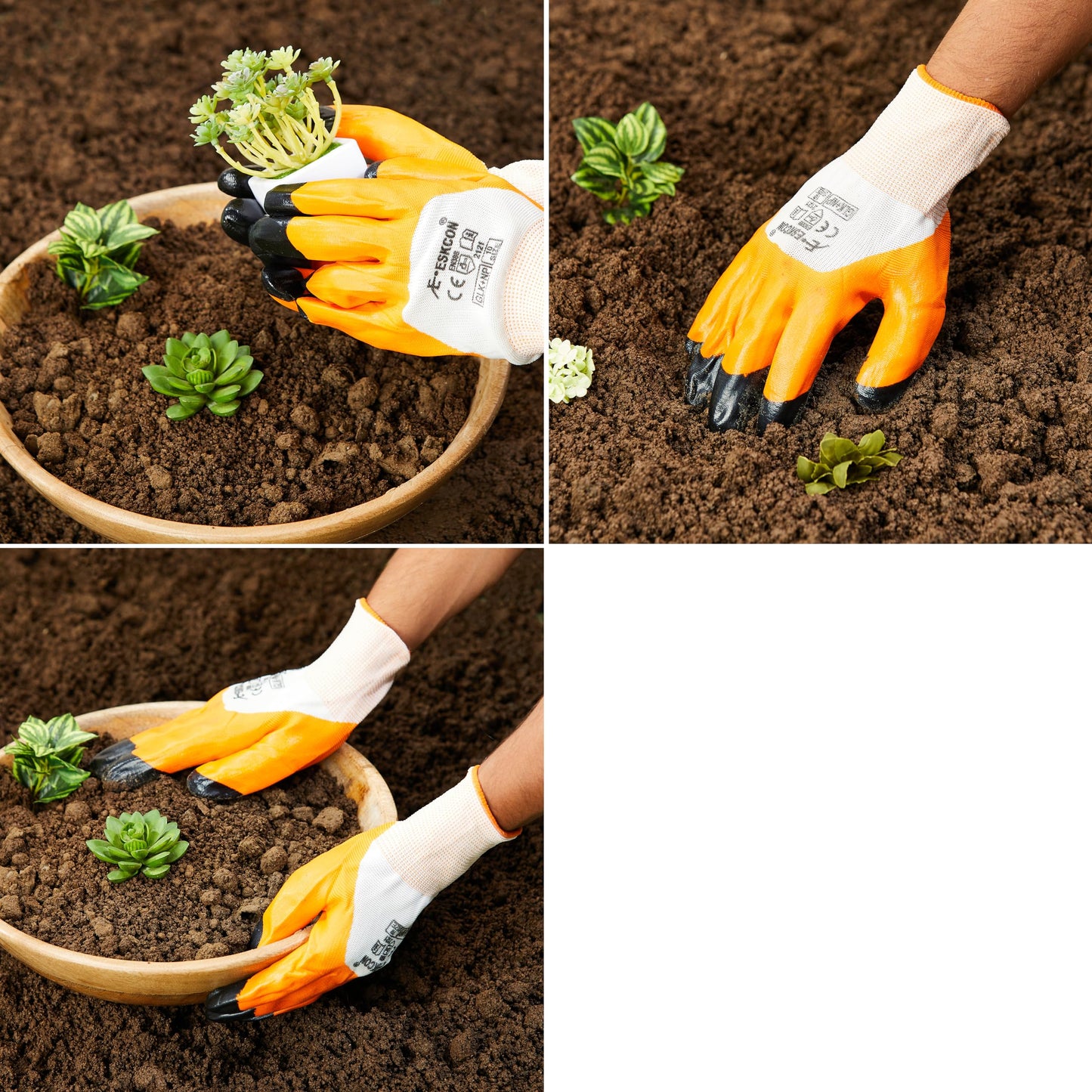 Amazon Brand - Solimo 5-Piece Gardening Tool Kit | Hand Cultivator, Hand Fork, Large & Small Trowels, Weeder | Gardening Tools Set for Home Gardens | Great for Gifting