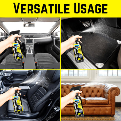 Groommm Car Interior Cleaner (500ml) with Microfiber Cloth | Upholstery Cleaner | Easy to use & Eco Friendly Car Seat Cleaner | Fabricare Sofa Cleaner | Suitable for Leather, Vinyl, Plastic, Fabric