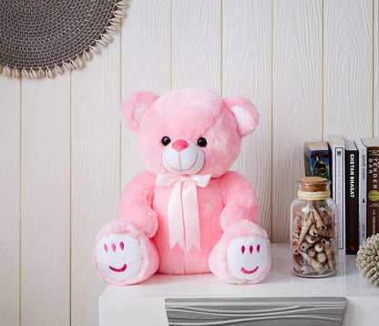 Amazon Brand - Jam & Honey Teddy Bear, Cute, Soft Toy (33 Cm, Pink), Great Birthday Gift