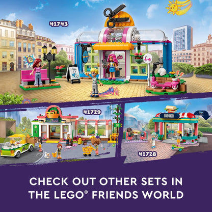 LEGO Friends Hair Salon 41743 Building Toy Set (401 Pieces), Multi Color