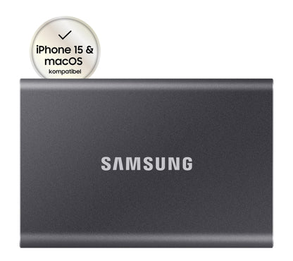 Samsung T7 1TB Up to 1,050MB/s USB 3.2 Gen 2 (10Gbps, Type-C) External Solid State Drive (Portable SSD) Grey(MU-PC1T0T)